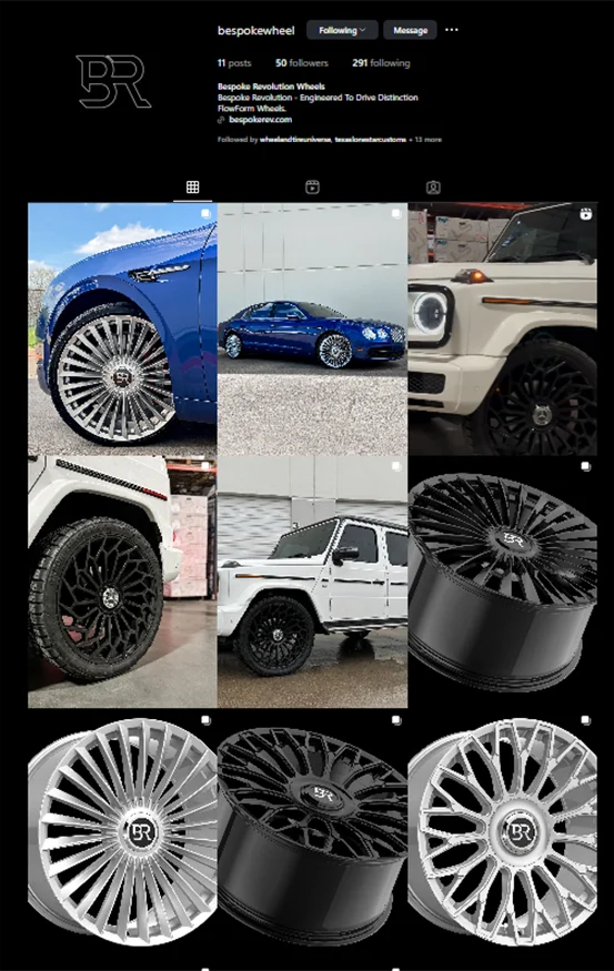 Bespoke Revolution Instagram