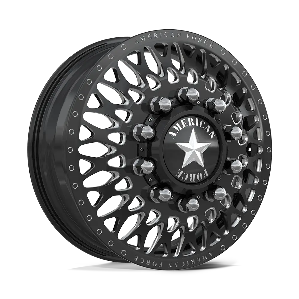 AMERICAN FORCE (COVERT) 24X8.25 8X210 GLOSS BLACK MILLED