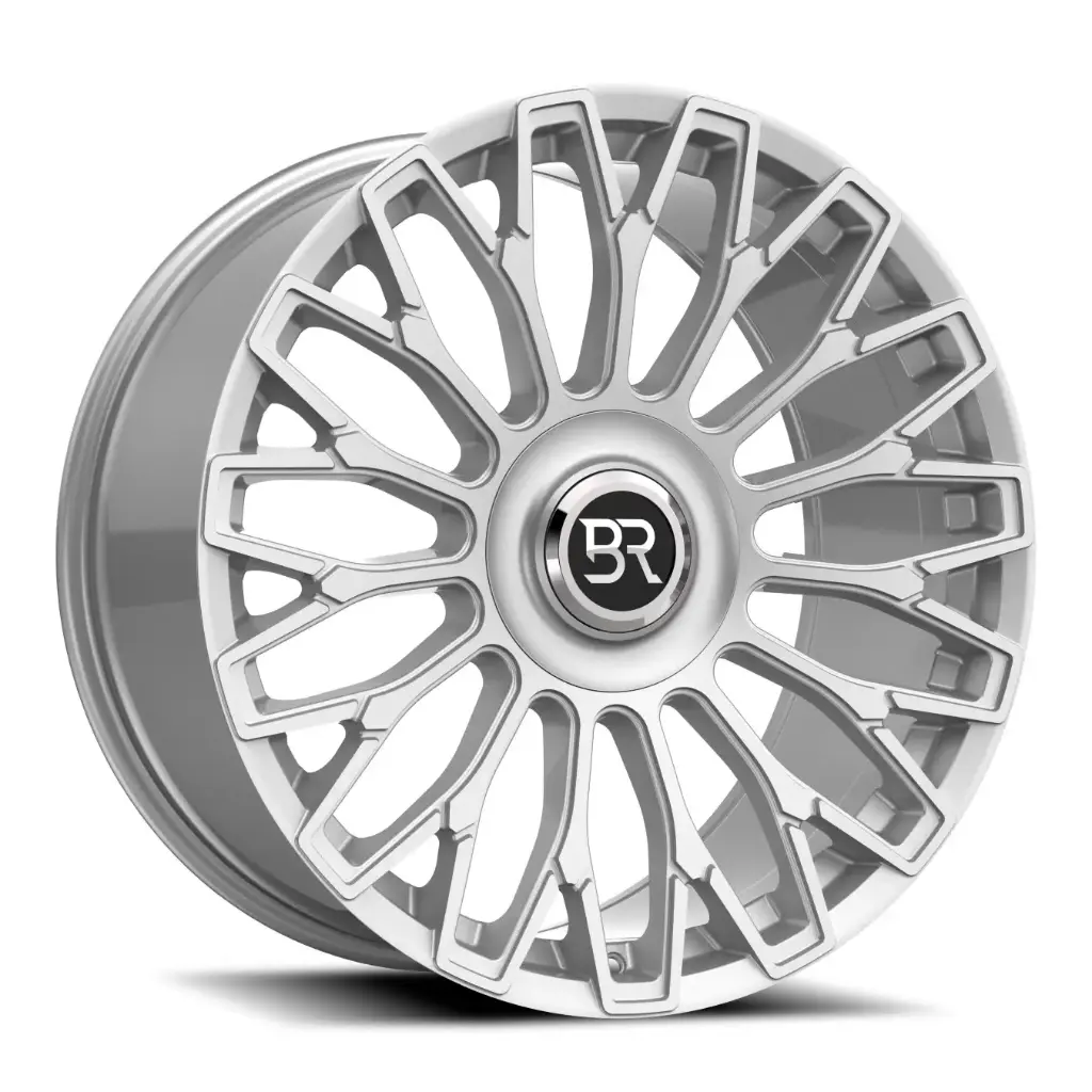 BESPOKE REVOLUTION (ENVY) (BR02) 22X9 6X135 / 6X139.7 +30 87.1 SILVER BRUSH