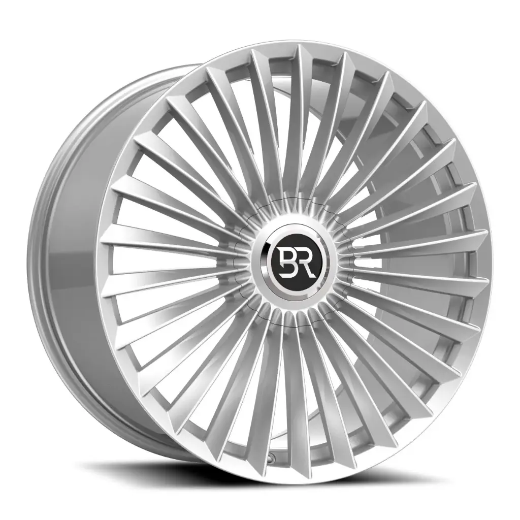 BESPOKE REVOLUTION (NEXUS) (BR03) 22X10.5 5X115 / 5X120 +20 74.1 SILVER BRUSH