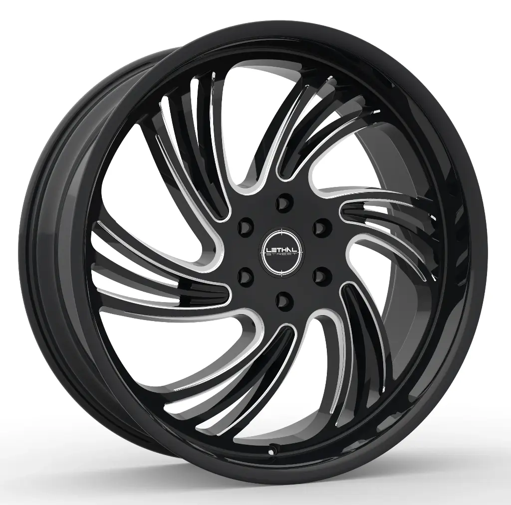 LETHAL STREET SERIES (RAPID) (LS02) 26X10 6X139.7 +30 78.1 GLOSS BLACK MILLED