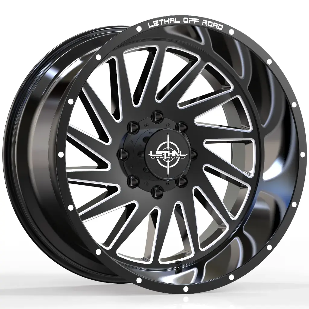 LETHAL OFF ROAD (LT01)(1304) 20X10 5X127 -12 78.1 GBM (GlossBlackMilled)