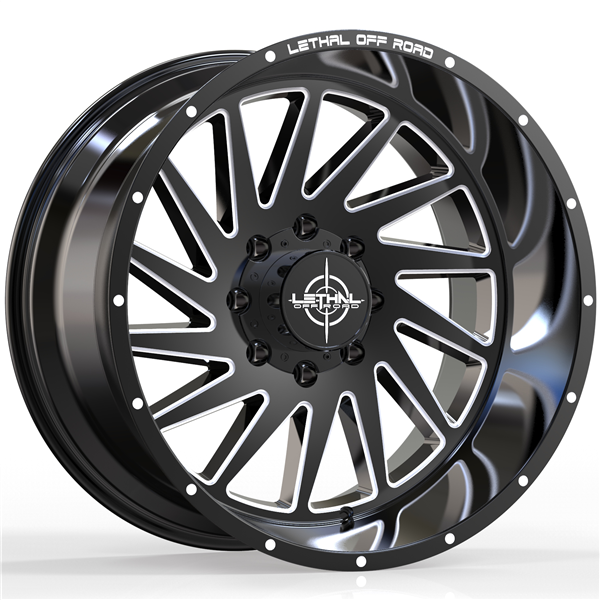 LETHAL OFF ROAD (SCOPE) (LT01) 20X10 5X139.7 -12 77.8 GLOSS BLACK MILLED