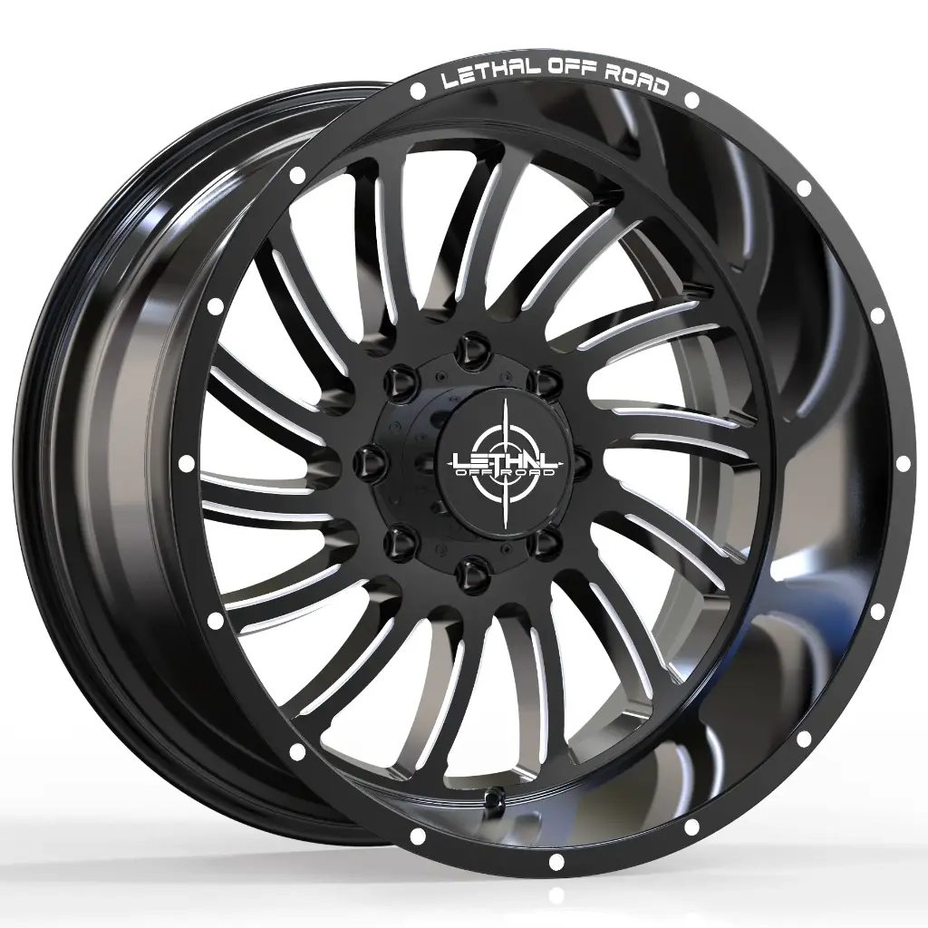 LETHAL OFF ROAD (LT02)(1305) 20X10 6X135 -12 87.1 GBM (GlossBlackMilled)