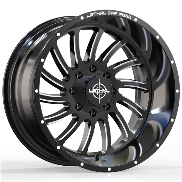 LETHAL OFF ROAD (CALIBER) (LT02) 22X12 8X170 -44 125.2 GLOSS BLACK MILLED