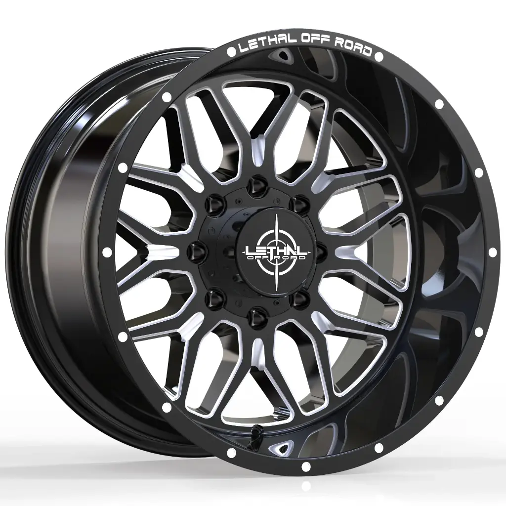 LETHAL OFF ROAD (LT03)(8071) 20X12 6X135 -44 87.1 GBM(GlossBlackMilled)