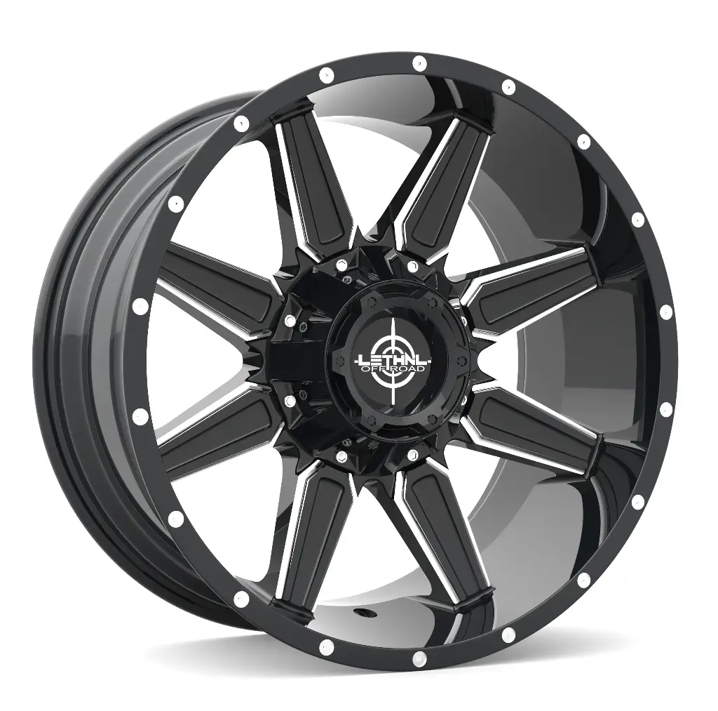 LETHAL OFF ROAD (RELOAD) (LT06) 22X10 8X170 125.6 -18 GLOSS BLACK MILLED