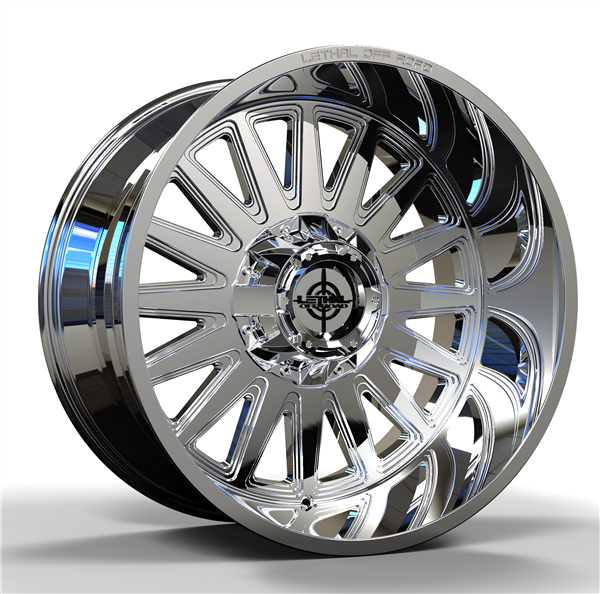 LETHAL OFF ROAD (GRINDER) (LT07) 24X14 8X165 / 8X170 -76 125.6 CHROME