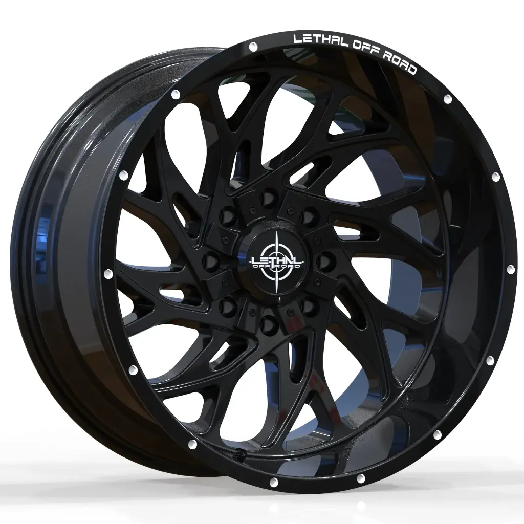 LETHAL OFFROAD (THREAT) (LT10) 20X10 8X170 -12 125.5 ALL GLOSS BLACK
