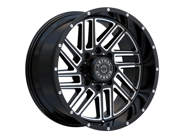 LETHAL OFFROAD (DRAKO) (LT13) 20X10 8X170 -18 125.3 GLOSS BLACK MILLED