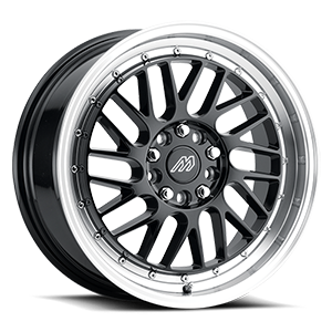 MACH PERFORMANCE (MP42) 17X7.5 5X112 / 5X114.3 +40 72.5 GLOSS BLK MACHINE