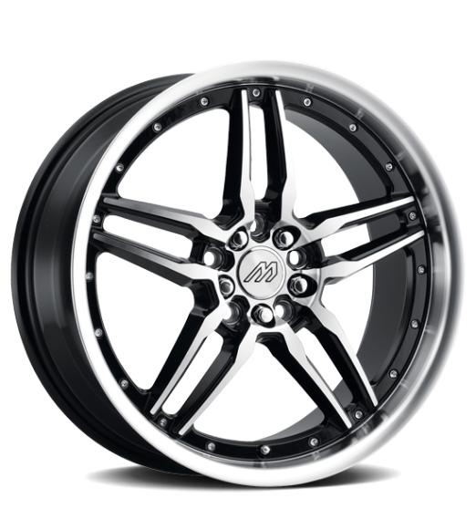 MACH PERFORMANCE (MP57) 18X8 5X114.3 / 5X120 +42 72.5 GLOSS BLK MF