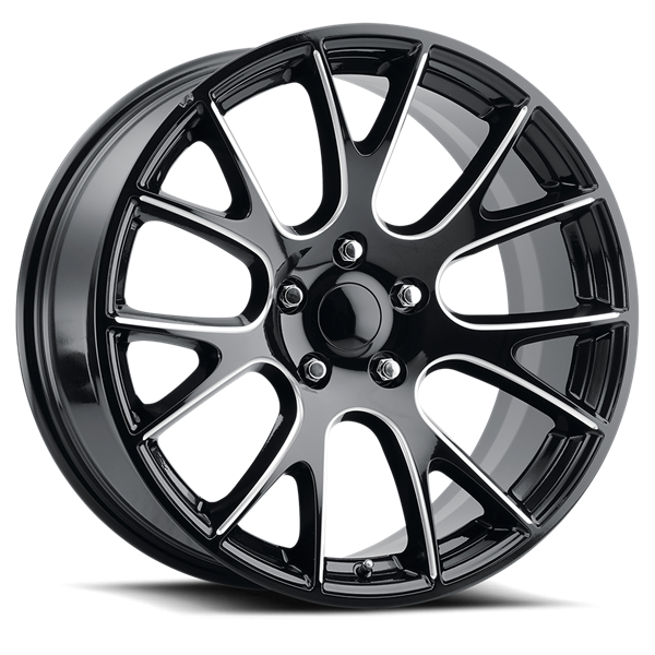 REPLICA TECH RT-10 20x9.5 5x115 +18 71.60 Glossy Black / Mill Machined