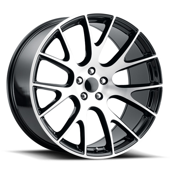 REPLICA TECH RT-10 22x9.5 5x115 +18 71.60 Glossy Black / Machined Face