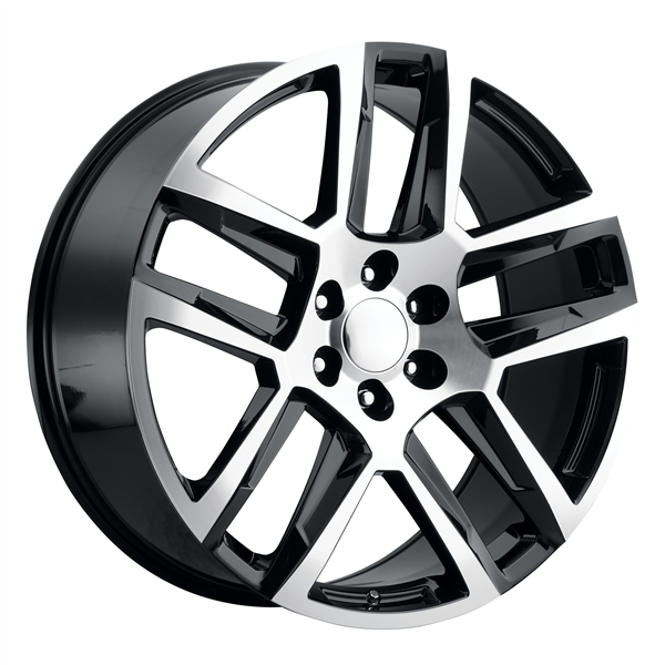 REPLICA TECH RT-25 22x9 6x139.7 +24 78.10 Glossy Black / Machined Face