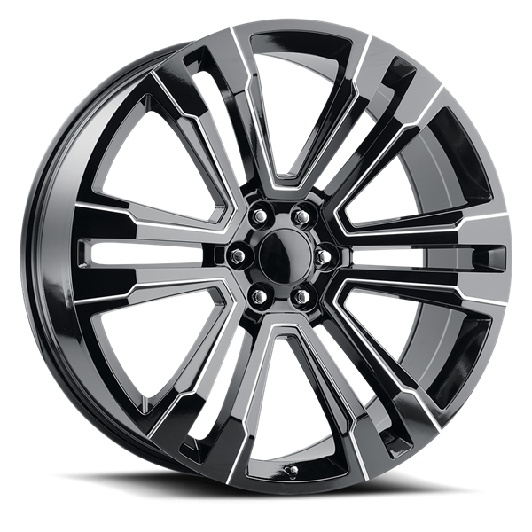 REPLICA TECH RT-4 22x9 6x139.7 +15 78.10 Glossy Black / Mill Machined