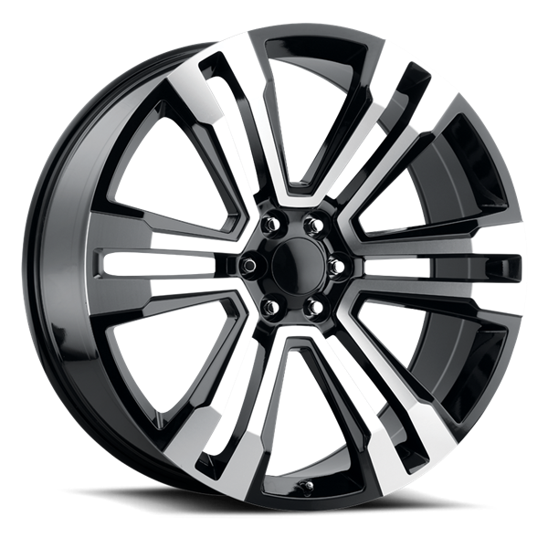 REPLICA TECH RT-4 24x10 6x139.7 +20 78.10 Glossy Black / Machined Face