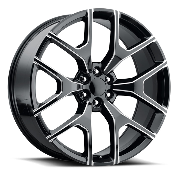 REPLICA TECH RT-6 22x9 6x139.7 +30 78.10 Glossy Black / Mill Machined