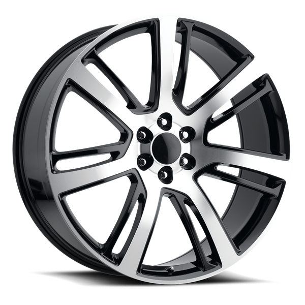 REPLICA TECH RT-7 24x10 6x139.7 +30 78.10 Glossy Black / Machined Face
