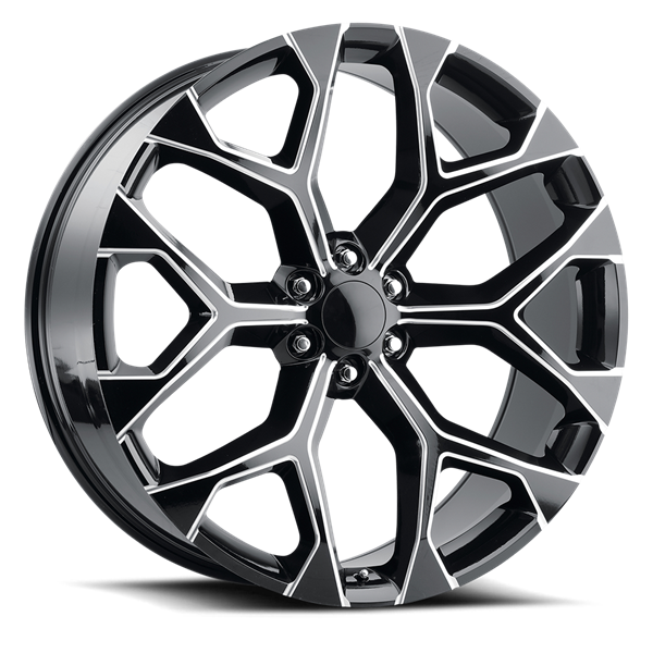 REPLICA TECH RT-8 22x9 6x139.7 +24 78.10 Glossy Black / Mill Machined