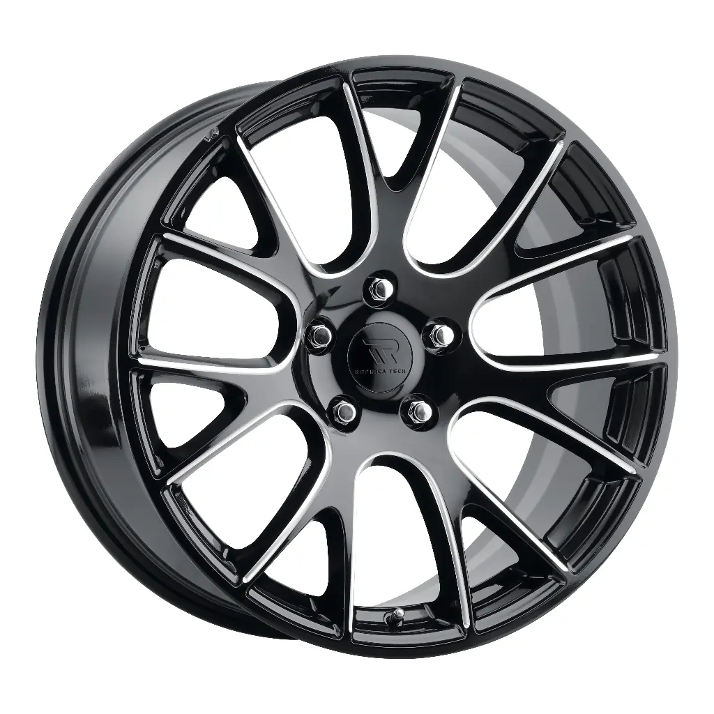 REPLICA TECH RT-10 20x11 5x115 +27 71.60 Glossy Black / Mill Machined