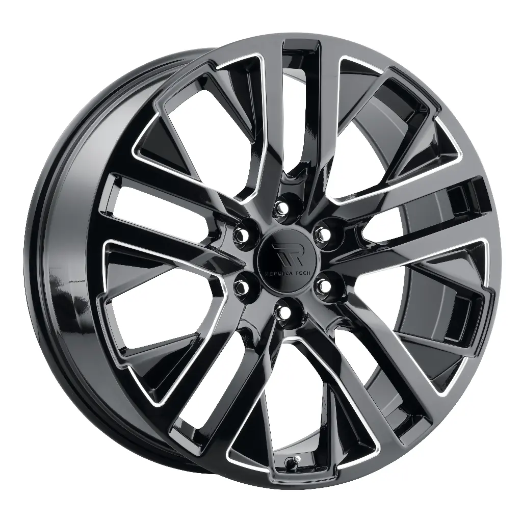 REPLICA TECH RT-15 22x9 6x139.7 +28 106.10 Glossy Black / Mill Machined