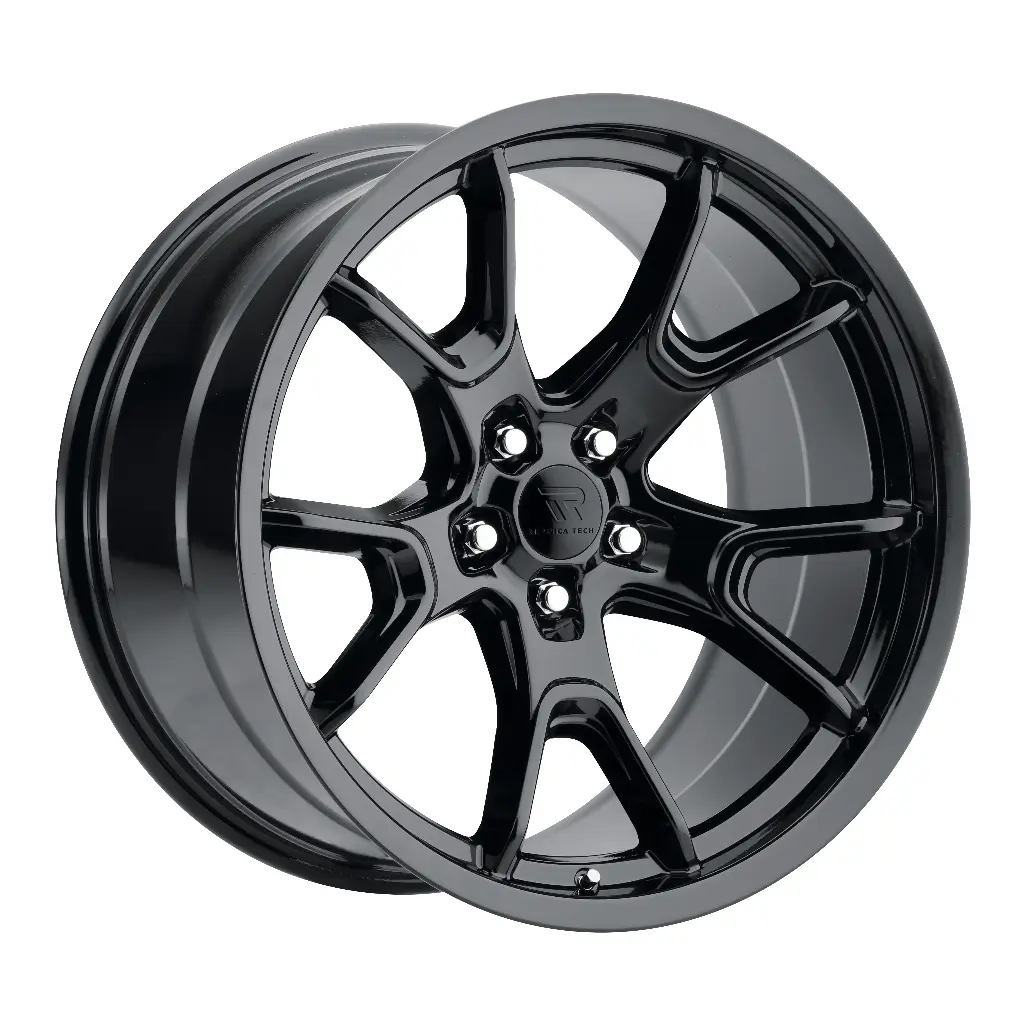 REPLICA TECH RT-33 20x9.5 5x115 +15 71.6 Glossy Black