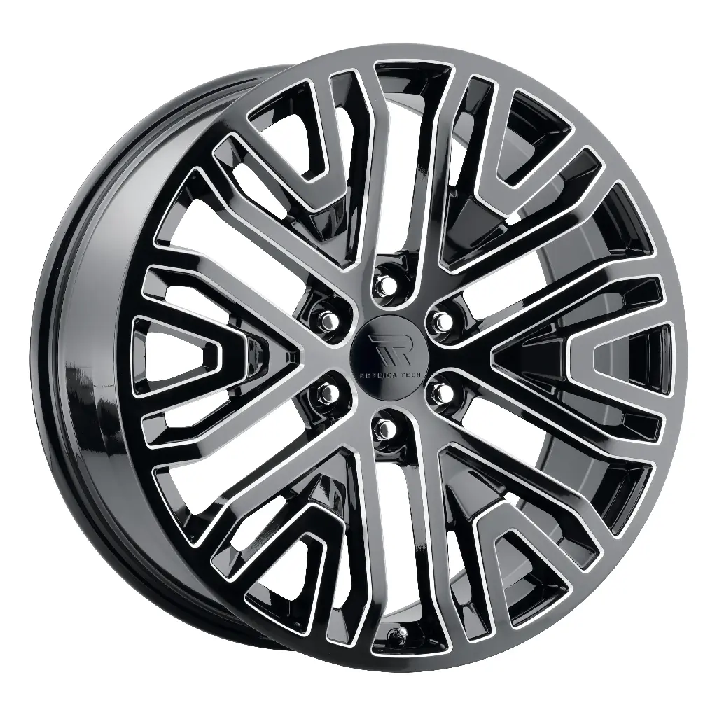 REPLICA TECH RT-9 22x9 6x139.7 +28 78.10 Glossy Black / Mill Machined