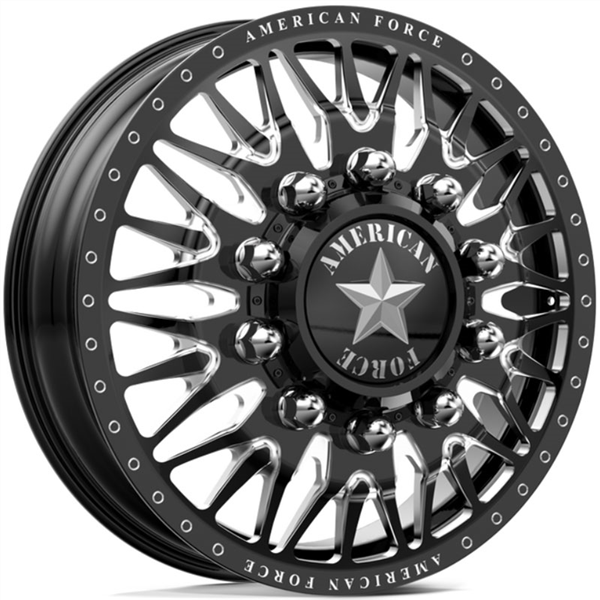 AMERICAN FORCE (PLAGUE) 22X8.25 10X225 BLACK MILLED