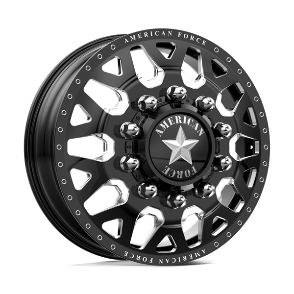 AMERICAN FORCE (QUAKE) 24X8.25 10X225 GLOSS BLACK MILLED