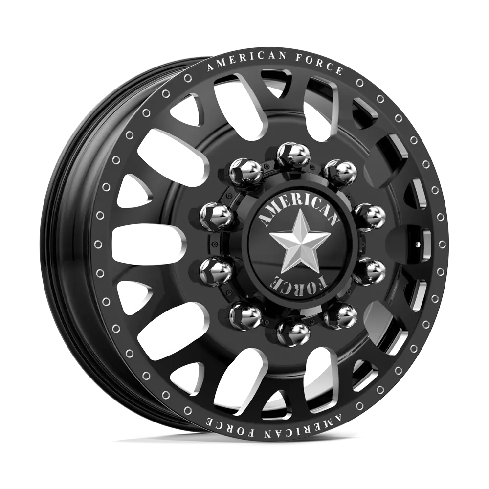 AMERICAN FORCE (PULSE) 24X8.25 8X200 GLOSS BLACK MILLED