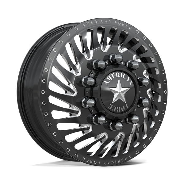 AMERICAN FORCE (THRILLER) 24X8.25 8X210 GLOSS BLACK MILLED