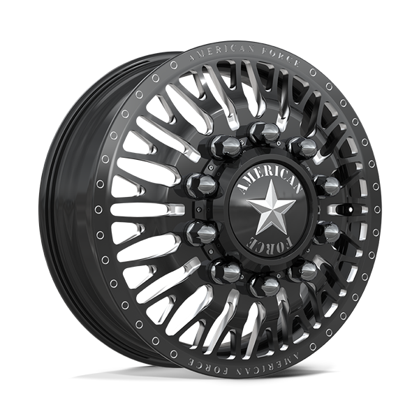 AMERICAN FORCE (BUSINESS) 24X8.25 8X210 GLOSS BLACK MILLED