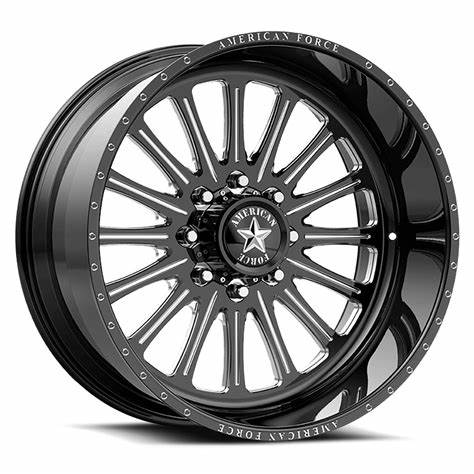 AMERICAN FORCE (LEXAR) 22X11 8X170 GLOSS BLACK MILLED