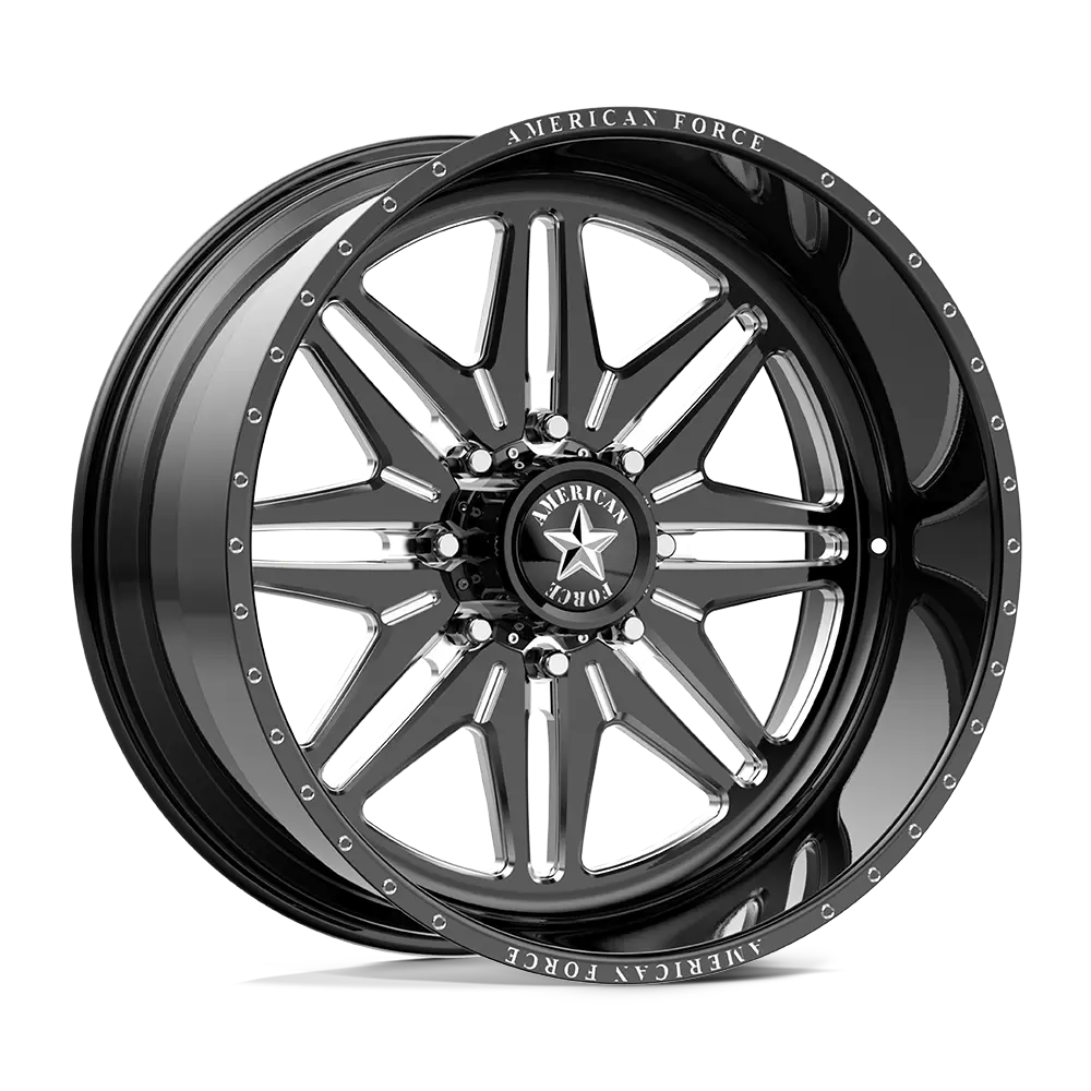 AMERICAN FORCE (CHIEF) 22X11 8X180 GLOSS BLACK MILLED