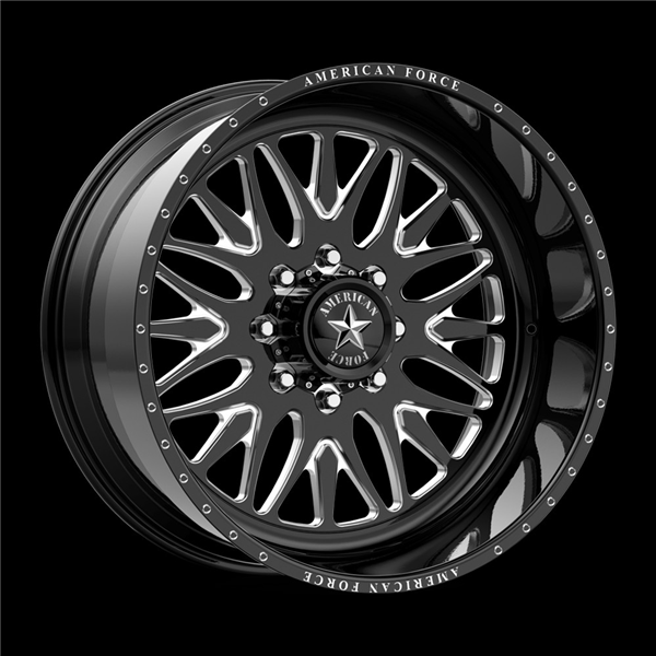 AMERICAN FORCE (LOCUS) 22X12 8X170 GLOSS BLACK MILLED