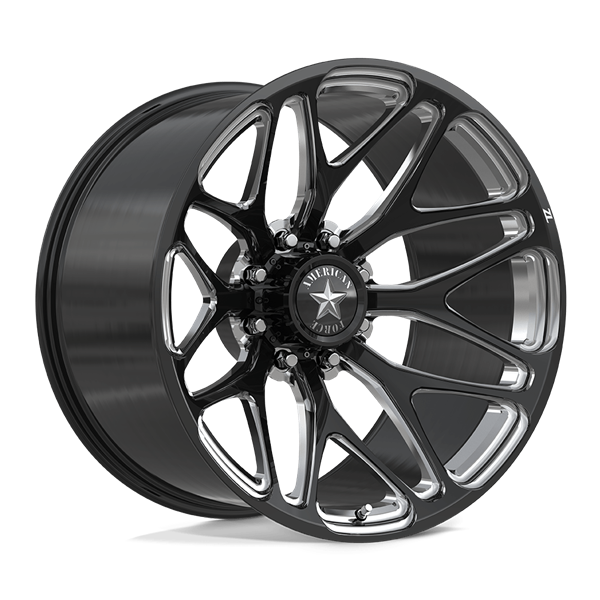 AMERICAN FORCE (CHASE ZL) 22X12 8X180 GLOSS BLACK MILLED