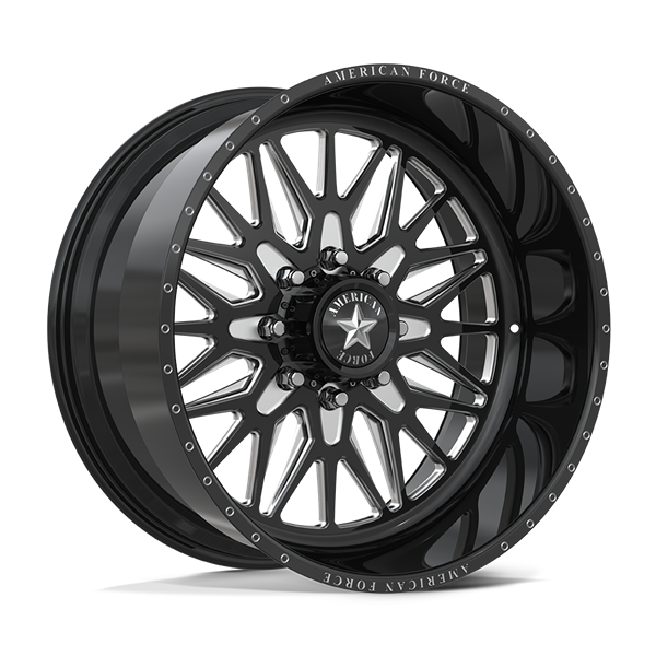AMERICAN FORCE (ICEBERG) 24X11 8X180 GLOSS BLACK MILLED