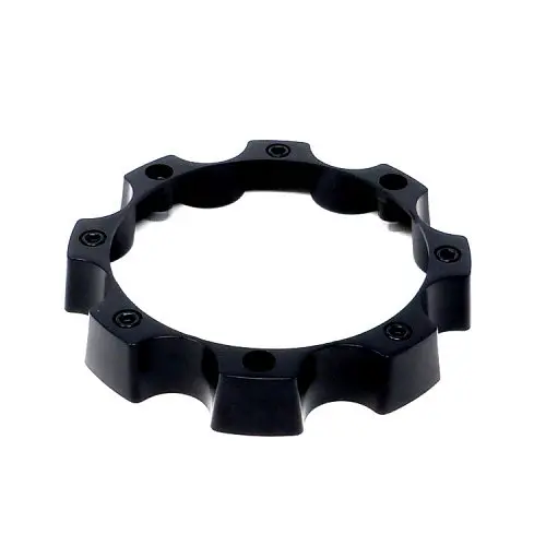 AMERICAN FORCE ALUM CAP SPACERS 8 LUG GLOSS BLACK (PAIR)